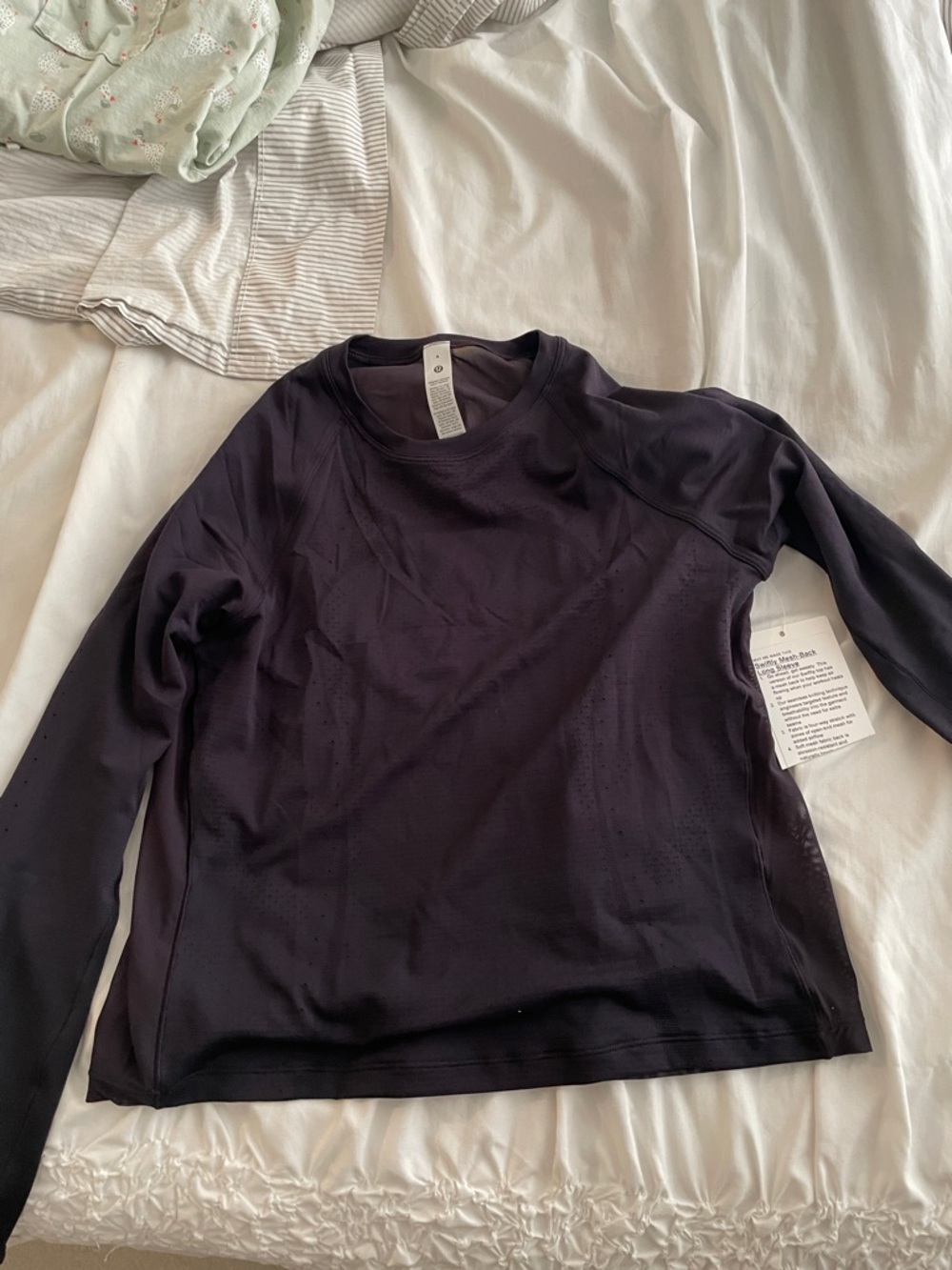 Lululemon swiftly mesh back long sleeve Athletic Top - Black